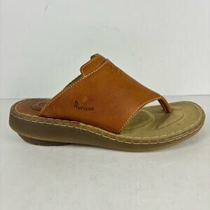 VTG Deadstock Dr. Martens Goldmember leather slides thong sandals womens 7 NEW